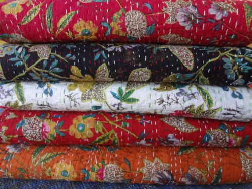 BED SHEET Cotton Kantha Quilts