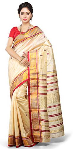 Embroidered Twisted Garad Jacquard Sarees, Technics : Attractive Pattern