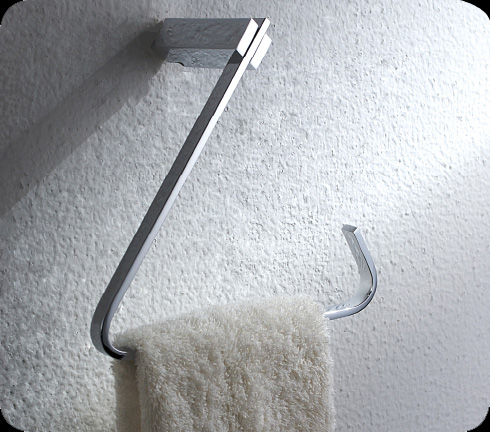 Special Design Brass Towel Ring In Chromed Bathroom Accessories