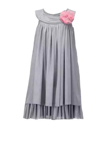 Chiffon Girls Designer Dress, Feature : Anti-Wrinkle, Comfortable, Easily Washable, Embroidered, Impeccable Finish