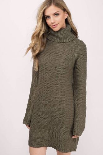 Plain Cotton Ladies High Neck Sweater, Size : M