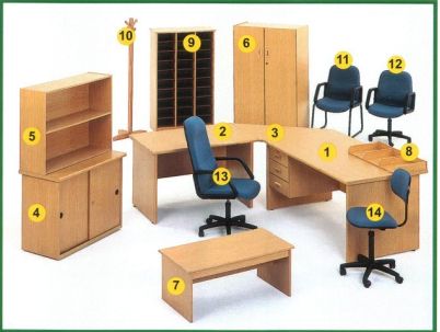 Natural Oak Wood Office Furniture