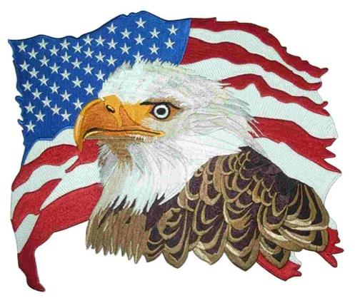 Usa Embroidered Eagle Patch, Embroidered Emblems
