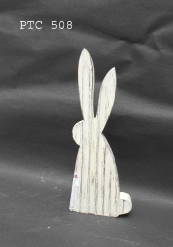 Wooden Rabbit Statue
