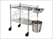 Stainless Steel Dressing Trolley, For Hospital