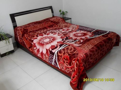 100% Polyester 2ply Supersoft Raschel Mink Blanket