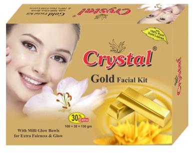 Crystal Gold Facial Kit, Form : Cream