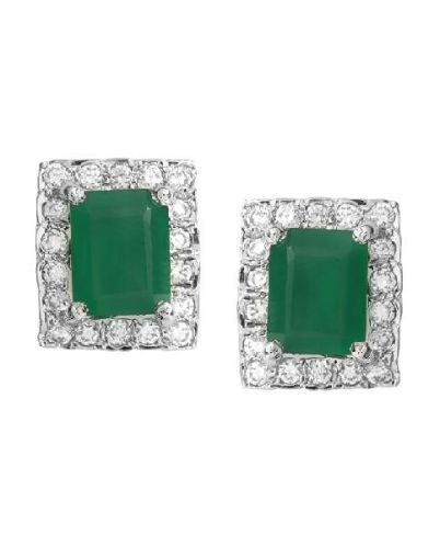 Silvermerc Designs Silver Tanya Green Onyx Earrings