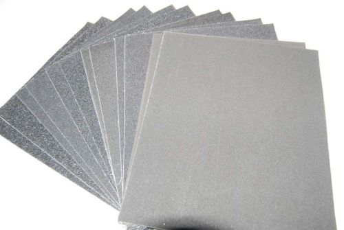 Rectangle Emery Cloth Sheets, For Polish Metal Wood, Color : White