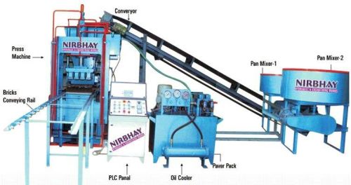 Fully Automatic With Vibro Fly Ash Bricks and Blocks Making Machine