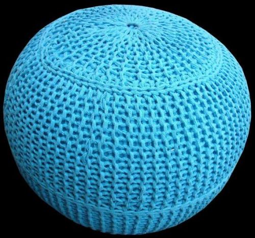 Hand Knitted Poufs