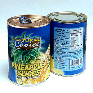 Canned Pineapples, Brand Name : NATURAL CHOICE