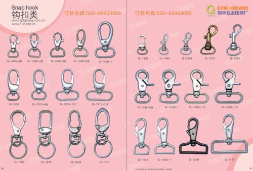 Zinc alloy Bag Accessories Snap Hook, Brand Name : qifeng