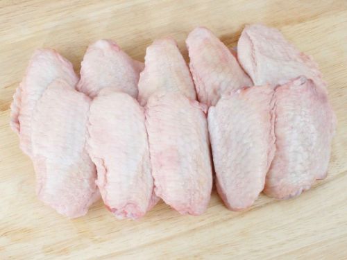 ME Fresh Chicken Mid Joint Wings, For Restaurant, Packaging Type : Thermocol Box, Shrink Bag