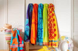 100% Cotton beach towels 100x150cm, 100x180cm, Technics : Woven