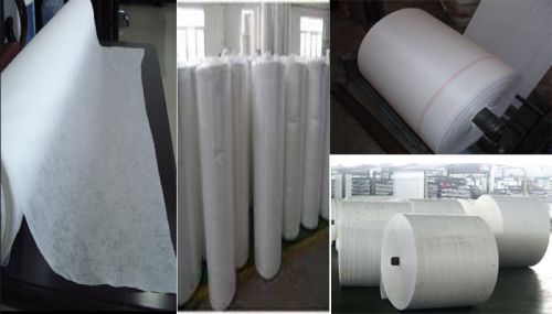 Plain PP Woven Rolls, Color : White, Width : 20-30mm