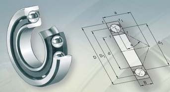 Single Row Angular Ball Bearings