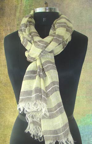 Hand Woven Linen Scarf