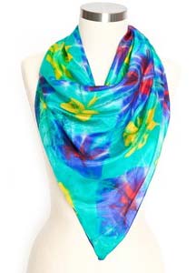 Tie Dye Silk Scarves