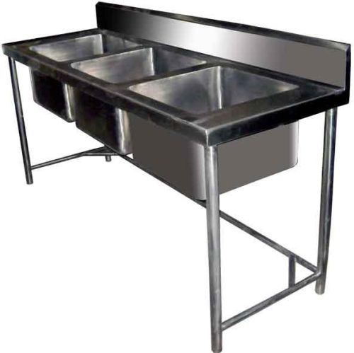 Stainless Steel Three Bowl Kitchen Sink, Feature : Anti Corrosive, High Quality