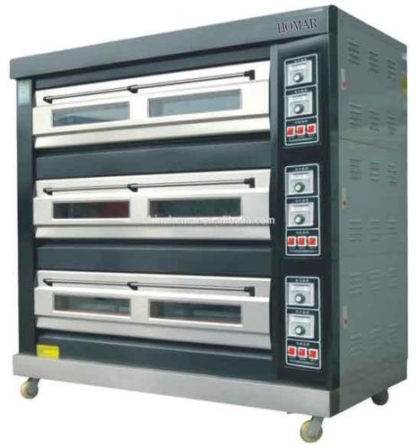 Metal Semi Automatic Three Deck Oven, For Baking, Certification : CE Certified