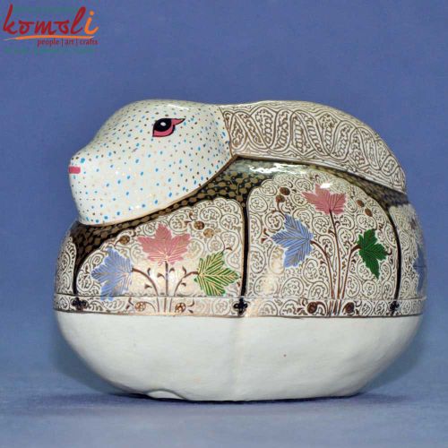 Rabbit Paper Mache Keepsake Box