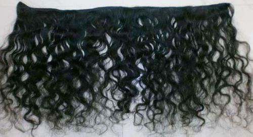 KINKY CURLY MACHINE WEFT VIRGIN INDIAN HUMAN HAIR