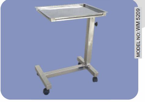 WM 5209 Single Stand Mayos Instrument Trolley