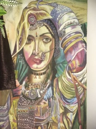 Banjaran Oil Painting, For Used Gifting Purpose., Style : Classical