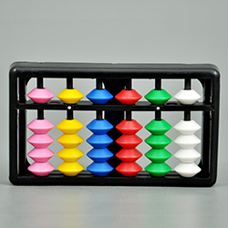 6 Rods Kids Abacus With Multi Colour Beads