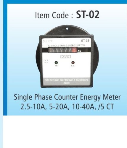 Single Phase Counter Energy Meter