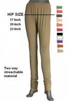 Mid Waist Cotton Lycra Leggings for Casual, Active Wear