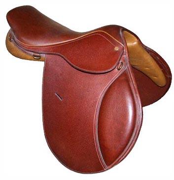 Brown Plain Close Contact Saddle