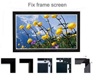 50Hz 10 XYZ Fixed Frame Projection Screen, Size : 123