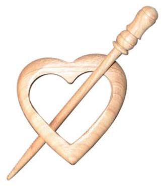 Wooden Shawl Pins