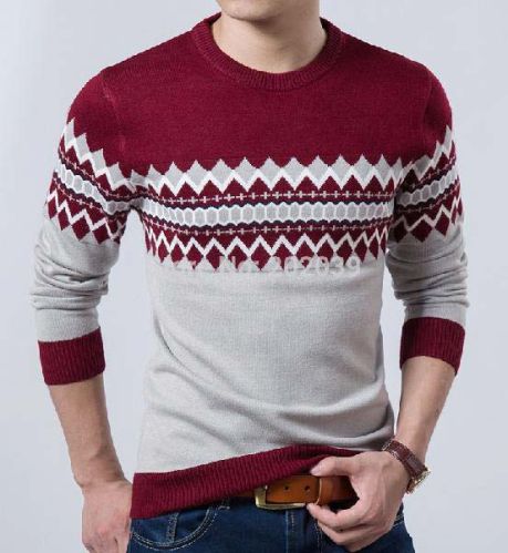 Mens Round Neck Sweater, Age Group : Adult, Supply Type : FOB