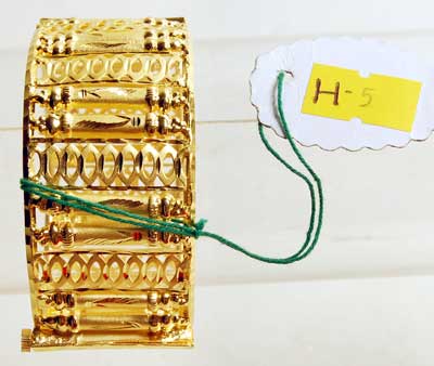Fancy Gold Bangles H- 5