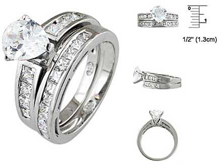 Sterling Silver Wedding Rings- BMJ35