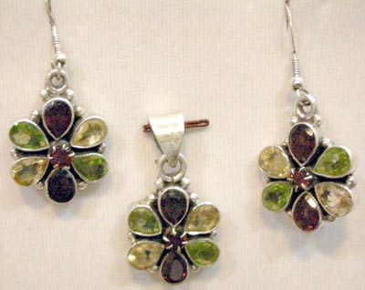 Sterling Silver Pendant Sets - 16