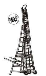 Aluminium Telescopic Tower Ladder