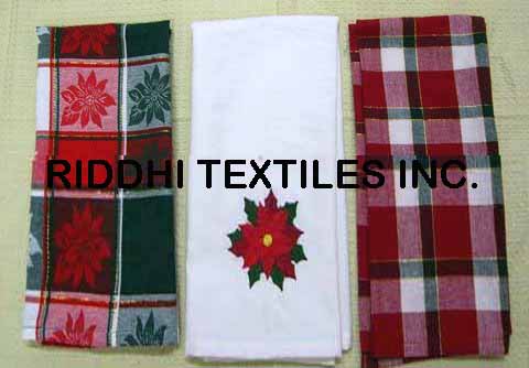 Christmas Napkins, Tea Towels, Kitchen Towels, Dish Cloths