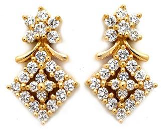 Diamond Earrings : JE-ER-0241