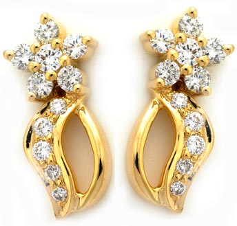 Diamond Earrings : JE-ER-0243