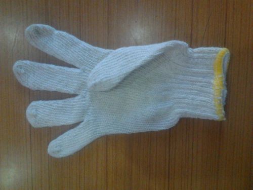 NATIONAL Leather Cotton Hand Gloves, Gender : Male