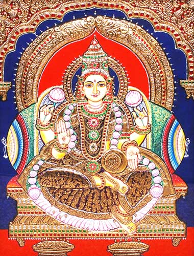 Varrmas Lakshmi Painting, For Temple, Gifting