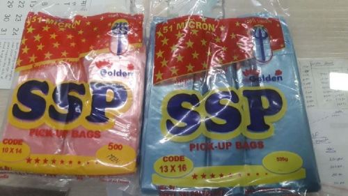 SSP Plastic Pick Up Bags, Pattern : Printed