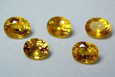 Yellow Calibrated Sapphire