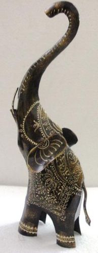 Wrought Iron Elephant Raising Trunk