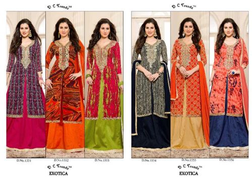 DC TRENDZ EXOTICA GEORGETTE FABRIC WHOLESALE CATALOG SURAT