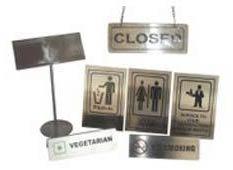 Steel Sign Board Fabrication